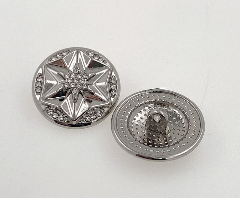 Pandekorasyon na Shank Buttons – Premium Rhinestone Star Design para sa Fashion Apparel