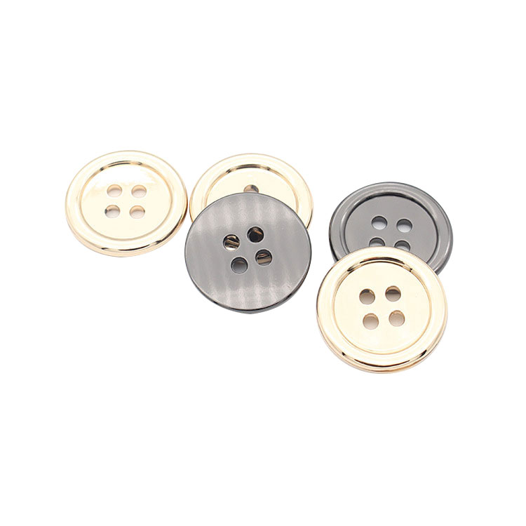 Alloy Four-Hole Buttons – Premium Zinc Alloy Sew-On Buttons para sa High-End Fashion Apparel